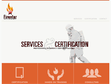 Tablet Screenshot of firestar-services.com